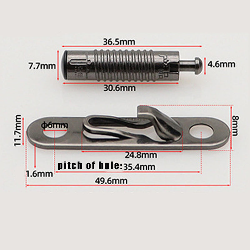 [Australia - AusPower] - 8 Sets Cam Fittings with Dowel and Pre-Inserted Nut for Cabinet Furniture 3 in 1 Furniture Connecting Fittings for Cabinet Drawer Connecting 