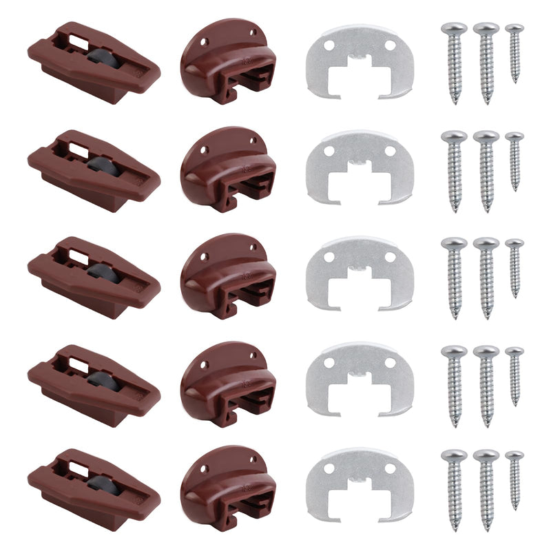 [Australia - AusPower] - Drawer Slides for kenlin Rite-Trak II Replacement 168 Track Guides, 5 Sets of Rite Track 2 Drawer Repair Parts, UNIVERSAL Drawer Guide for Dresser, Nightstand Drawers from Most Furniture Manufacturers 