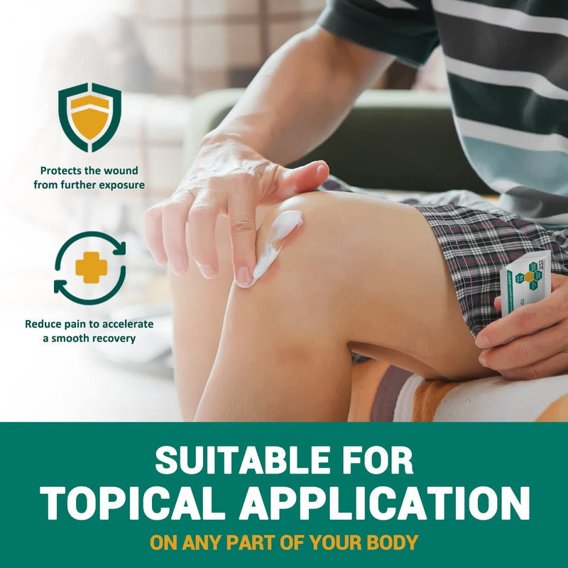 [Australia - AusPower] - MED PRIDE Triple Antibiotic Ointment [144 Packets x 0.9g Each]- First Aid Antibiotic Cream - Travel-Size Individual Antibiotic Ointment Packets for Burns, Scrapes, Cuts, Wound Care 