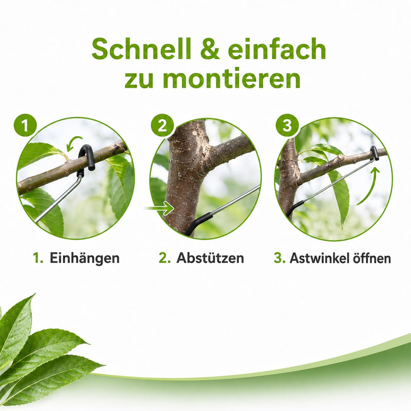 20 Stück Obstbaum-Astabspreizer, Neuer Astspreizer, Beschädigt Keine Äste, Obstbaum-Zweigstreuer aus Hochkohlenstoffstahl, Aststütze für Obstbäume für Baumstützen, Äste, Verlängerung,18cm 18cm