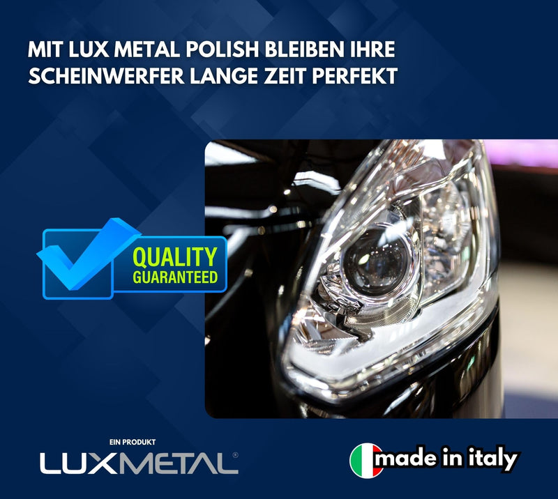 [Australia - AusPower] - Lux Metal - Headlight Renewal Polish 250g Abrasive Paste Ideal for Polishing Clear Polycarbonate Plastic Polishing Scratch Removal 