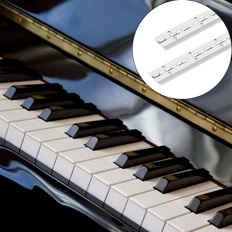 [Australia - AusPower] - Piano Hinge 48" x 1" Stainless Steel Continuous & Piano Hinge Heavy Duty Piano Hinges, 0.04" Leaf Thickness, 0.5" Knuckle Length, Screw Included 48IN 