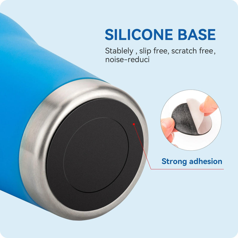 Silicone Bottom Protector for the Bottom of Mugs and Other Containers with a Bottom Diameter of 1.77" 45 mm,Multi-Use Non-Slip Mat (6 Pack) Black 45mm