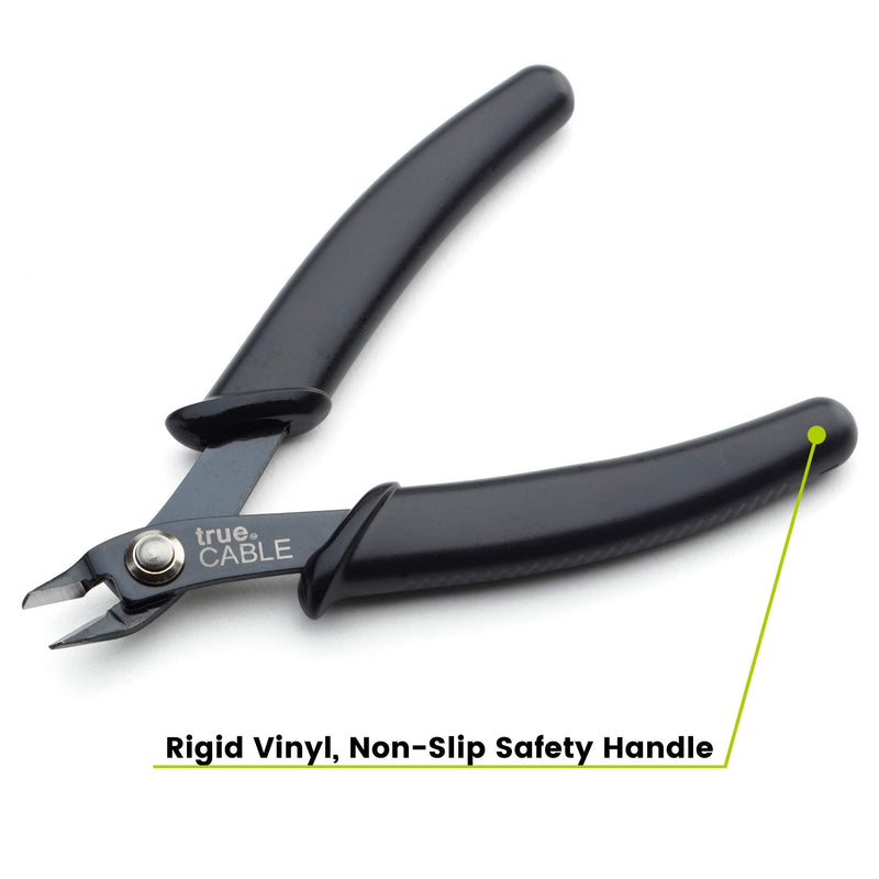 [Australia - AusPower] - trueCABLE Precision Sharp Flush Cutter, 5” Side Cutting Pliers, Hardened Carbon Steel Tool, Durable Construction, Cut Wire Up To 16 AWG 1 Pack 