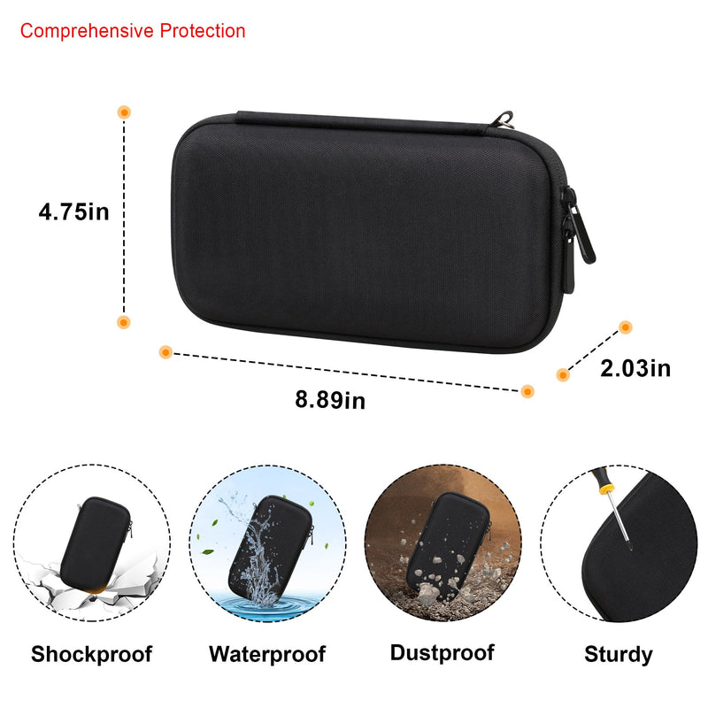 [Australia - AusPower] - 3D Pen Carrying Case for MYNT3D Professional Printing 3D Pen with OLED Display, Extra Mesh Pocket Fits ABS Plastic Filament, A/C Adapter, Black+Grey (Case Only! MYNT3D Not Included) 
