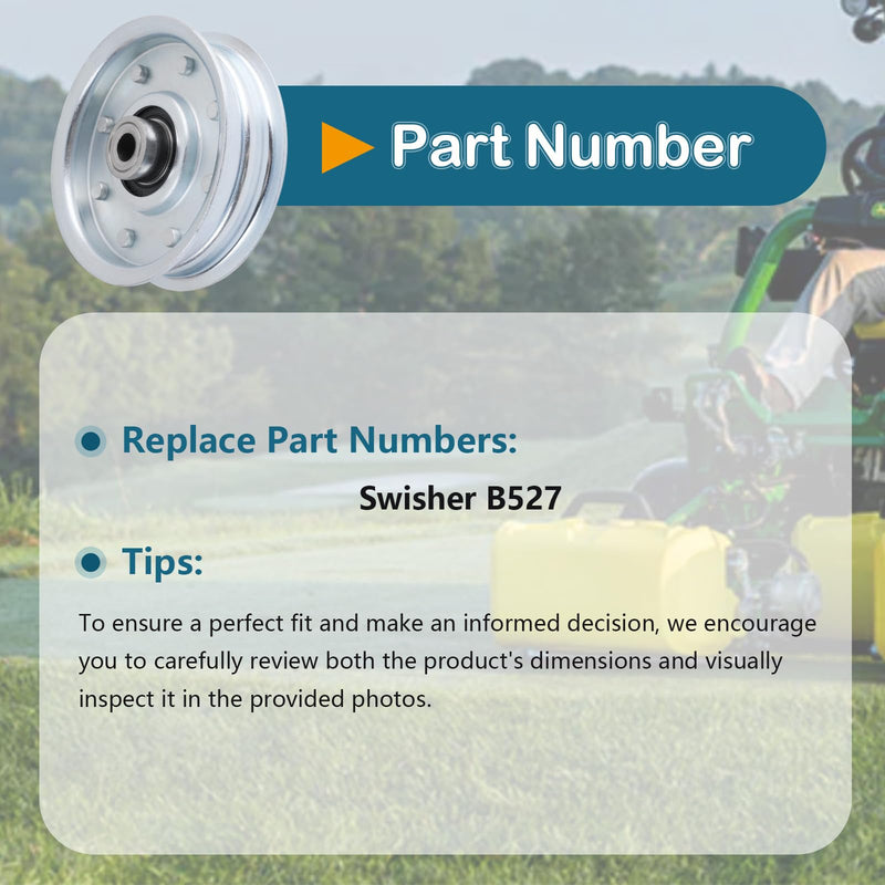 [Australia - AusPower] - Upgraded Part B527 Idler Pulley OD-3.25", ID-3/8 