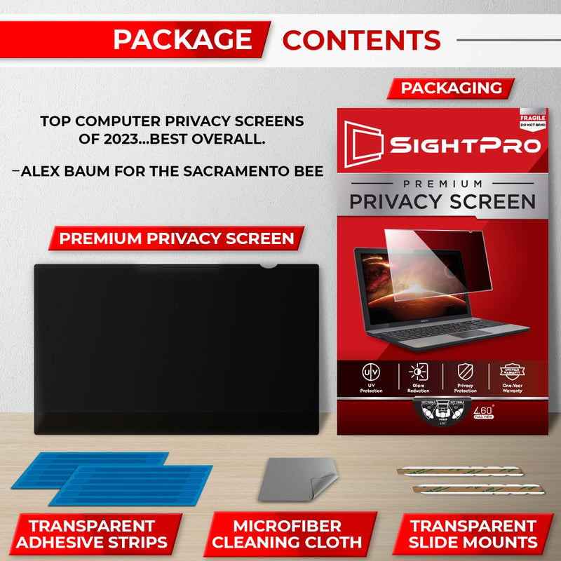 [Australia - AusPower] - 14 Inch 16:9 Laptop Privacy Screen Filter - Computer Monitor Privacy Shield and Anti-Glare Protector 14 Inch (Diagonal) - 16:9 Aspect Ratio 