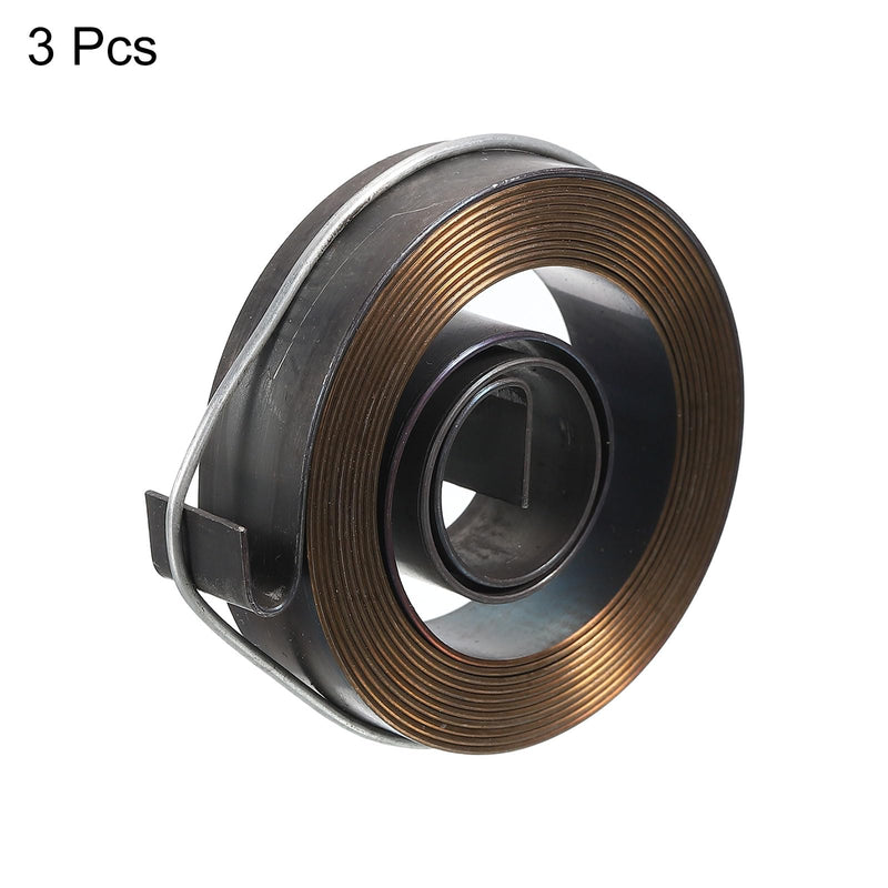 [Australia - AusPower] - uxcell Drill Press Spring Drill Press Quill Feed Return Coil Spring Assembly Spring Steel Chemical Blackening Finish 1540mm Expand Long 52 x 12 x 0.7mm 3 Pcs 