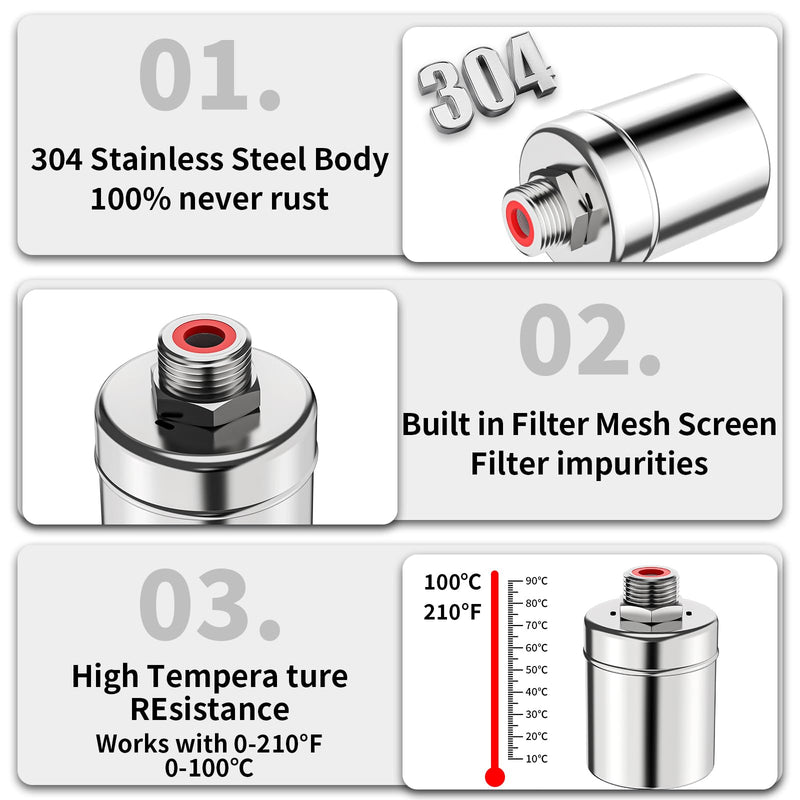 [Australia - AusPower] - Stainless Steel Automatic Water Level Control Float Valve, 2-Pack, 1/2 inch,304 Grade Side Inflow Design for Water Tanks, Swimming Pools, Livestock Tanks (side water) side water 