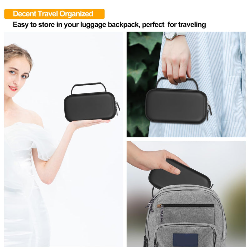 [Australia - AusPower] - Elonbo Carrying Case for Portable Handheld Inhaler Nebulizer Machine for Adults and Kids, Asthma Inhaler Travel Case, Handheld Mesh Atomizer Machine Holder, Inhaler Spacer Bag, Black 
