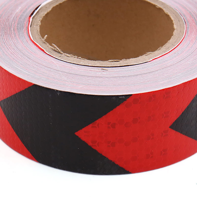 uxcell Red Black Arrows Printed Reflective Safety Warning Conspicuity Tape Sticker 25M