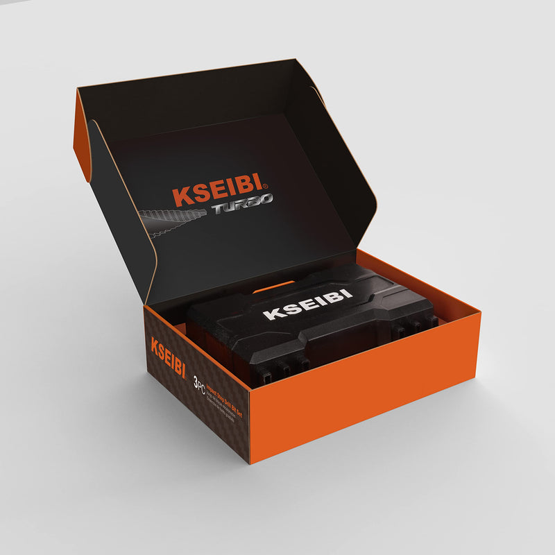 KSEIBI Unibit 3-Piece High-Speed Steel Step Drill Bit Set - for Stainless Steel, Aluminium, Wood 3-Pcs Set