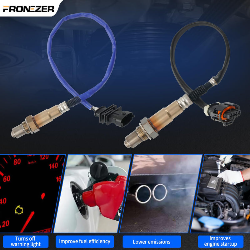 2PCS Oxygen Sensor 234-4528 234-4529 Upstream&Downstream O2 Sensor Compatible with 2011-2016 Chevy Cruze 2012-2020 Chevy Sonic 2013-2020 Chevy Trax 1.4L L4, 2013-2021 Buick Encore 1.4L L4
