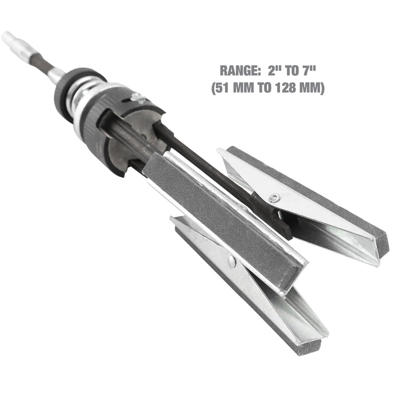 [Australia - AusPower] - OEMTOOLS 25041 Adjustable Engine Cylinder Hone Deglazer, Honing Tool with 3 Medium Grit 4 Inch Stones, Compatible Standard Drills for Positive Engine Honing Cutting at All Speeds 2 to 7 inches 