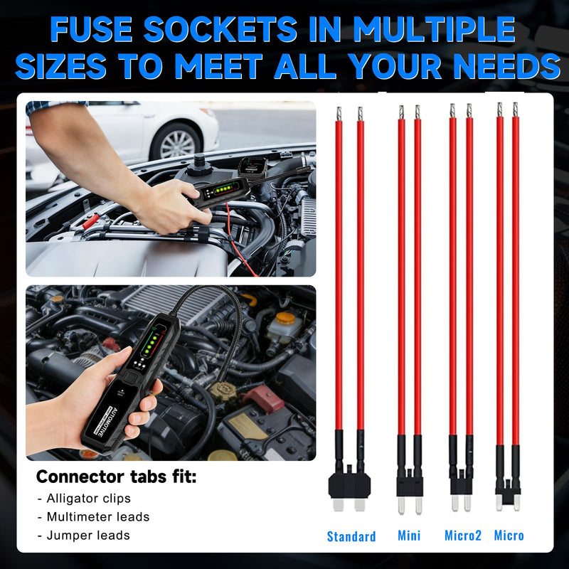 VSTM Wire Tracer Automotive Electrical Open & Short Finder, Circuit Breaker Finder, Circuit Tester, Fault Probe Cable Tracker, DC 6-42V Electrical Circuit Diagnostic Tool Black