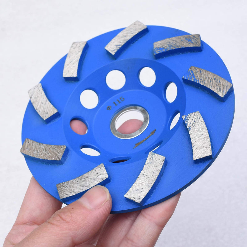 4.5 in. x 7/8-5/8 in. Non Threaded 9 Segments Diamond Turbo Cup Wheel for Stone and Concrete (7/8"-5/8" Non-Threaded) 4.5 Inch 7/8"-5/8" Non Threaded