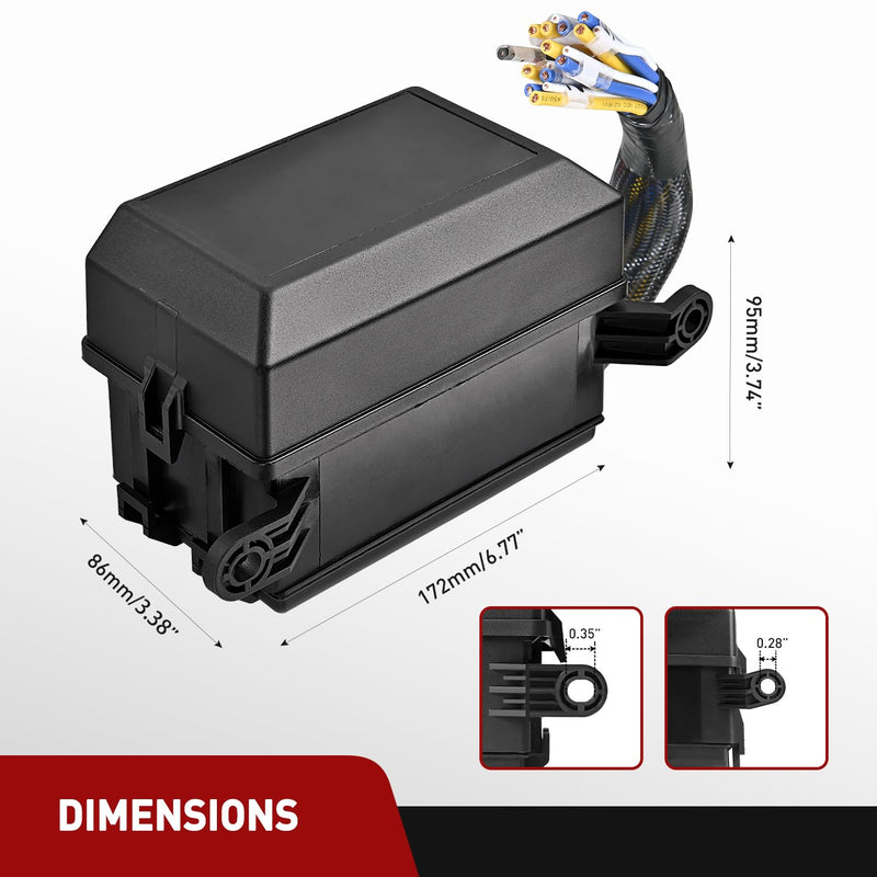 [Australia - AusPower] - Nilight 12V Fuse Relay Box 6 Relays 6 Slots ATC/ATO Blade Fuse Holder 4Pin 5Pin Terminal 40A Relay Pre-Wired Waterproof Block Kit Universal for Automotive Car Truck Camper Boat Fuse and Relay Block Pre-Wired 