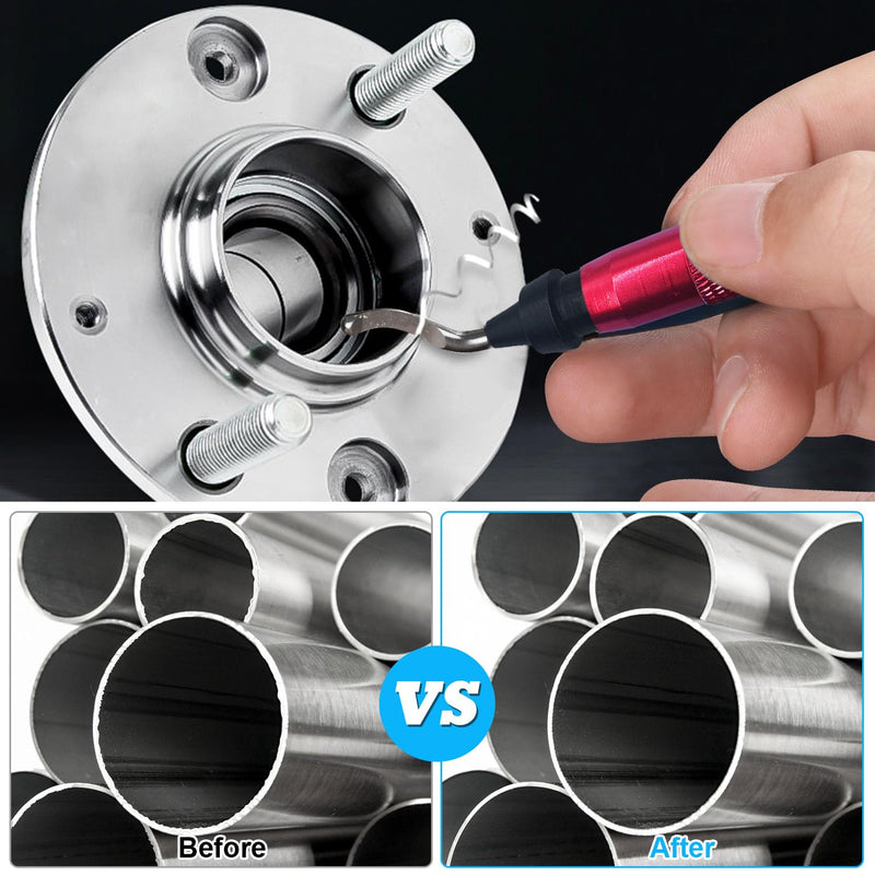 [Australia - AusPower] - Deburring Tool Set with 11 M2 HSS Burr Removal Replacement Blades (8pcs BS1010 for Edges and 3pcs BK3010 for Small Hole) for 3D Printed, Metal, Plastic, Wood, PVC Edges 11 PCS Mixed Blades 