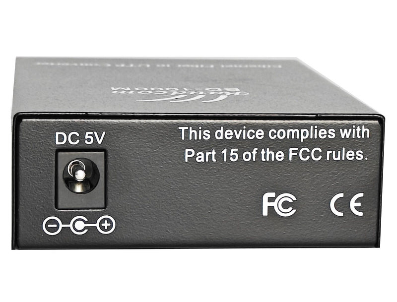 [Australia - AusPower] - Gigabit Ethernet Fiber Media Converter 10/100/1000M, SC Single Transceiver, 20KM Single Mode, RJ45 to 1000Base-LX, BIDI 20KM 