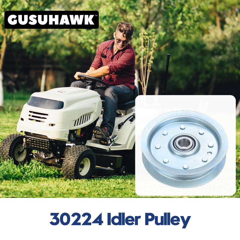 [Australia - AusPower] - 30224 Flat Idler Pulley Replaces Dixie Chopper 30224 Pulley for Dixie Chopper LT1800 LT2000 LT2300 LT2400 LT2500 LT2700 LX2002 LX2400 LX2401 RB2700 SE 2550 Classic 2750 2760 3372 Lawn Mower 