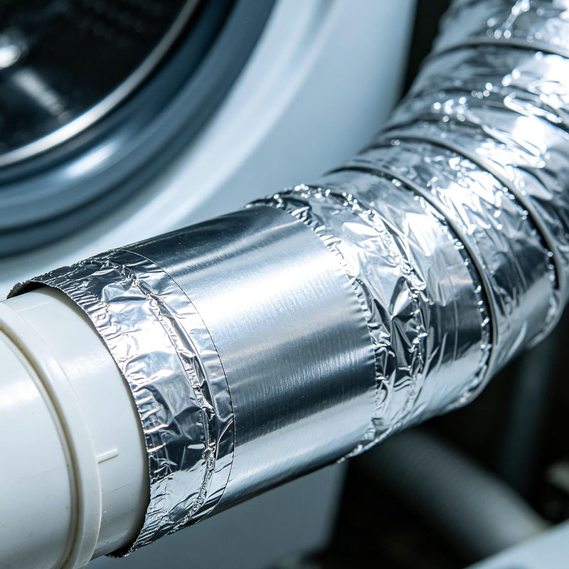 Aluminum Foil Tape, Heavy Duty 3.2mil Thick, 3 Inch x 55 Yards (165ft), High Temperature Resistant, Waterproof, for HVAC Duct Sealing, Metal Repair & Insulation 3"×55Y