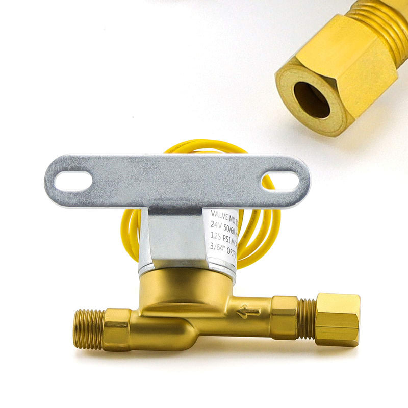 [Australia - AusPower] - 4040 Humidifier Solenoid Valve Replacement Part by AMI PARTS, 24V,Brass Made Humidifier Solenoid Valve,Replaces Models 400,500,600,700,600M, 558, 550A, 550, 568, 560A, 560, 700, 700M, 768, 760A, 760 