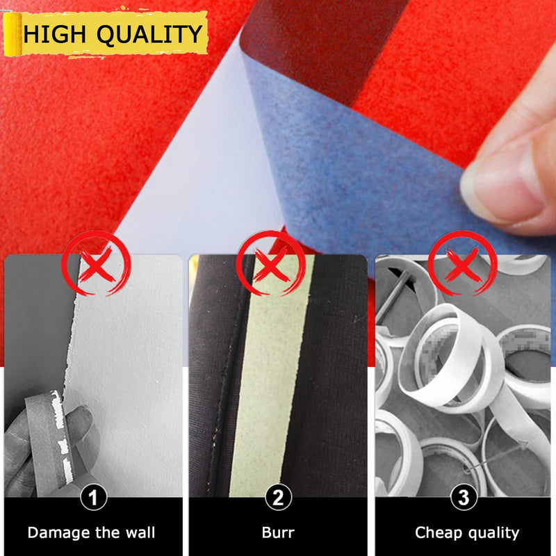 [Australia - AusPower] - 4 Rolls Premium Painters Tape, Blue Tape, Masking Master Tape, Paint Tape for Multi-Purpose, Painting, Painter's, DIY Crafts Arts (88yd =0.94IN*22yd*4) Decoration Labeling No Residue, Easy Removal 4 Rolls / Pack 