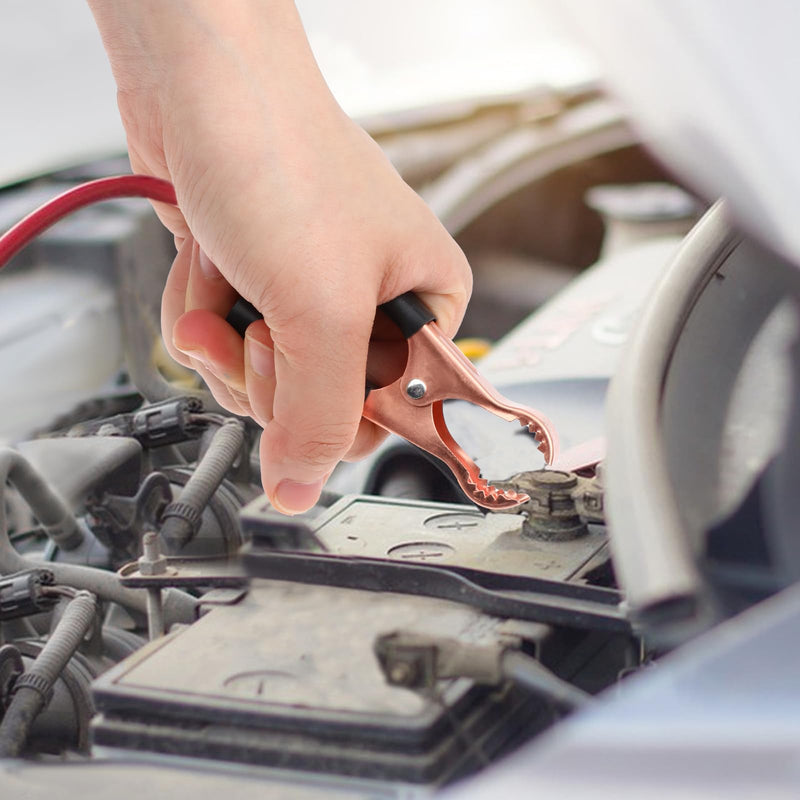 [Australia - AusPower] - 4 Pcs Insulated Alligator Clips, 50A Heavy Duty Alligator Clamps Black Red Boot Metal Spring Loaded Truck Car Battery Electric Test Clips for Car Automotive Vehicle Boat 