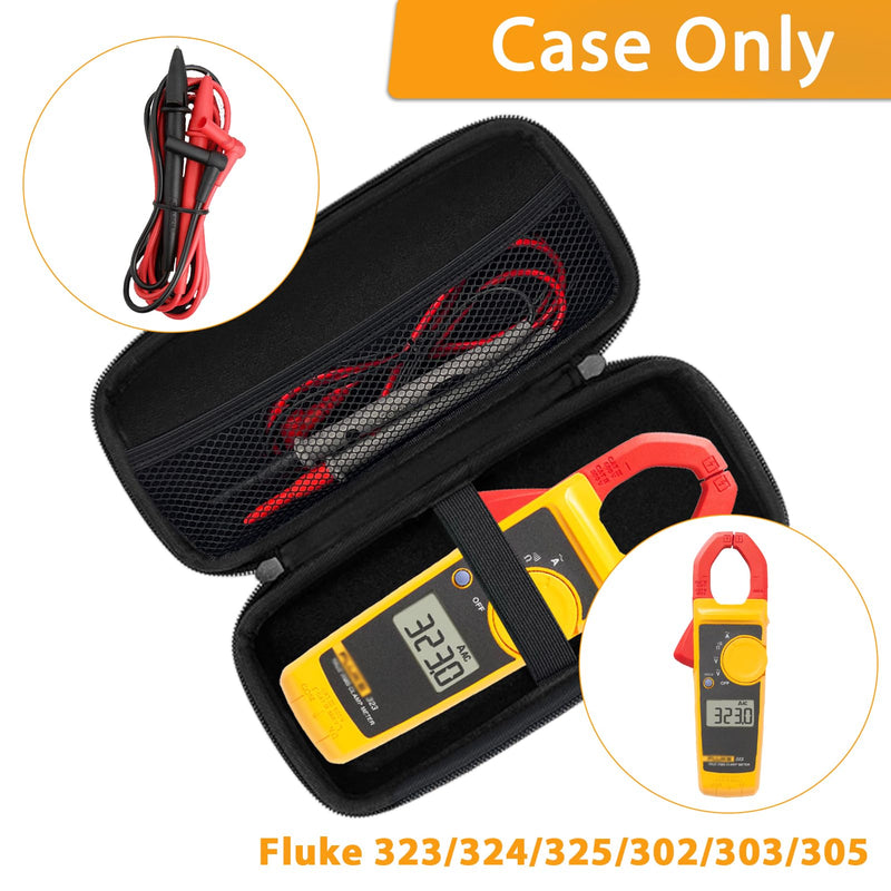 [Australia - AusPower] - Hard Tool Carrying Case for Fluke 323/324/325/303/305 Clamp Multimeter FC True RMS Meters(Case Only) 