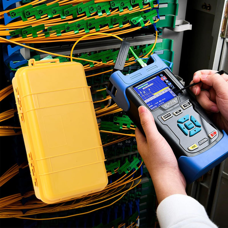 [Australia - AusPower] - OTDR Launch Cable Box Single Mode SM 9/125 Fiber Optic OTDR Launch Cord Dead Zone Eliminator Extension Cord Fiber Optic Optical Cable Tester Tool (SCAPC-SCAPC, 1000 Meter) SCAPC-SCAPC 
