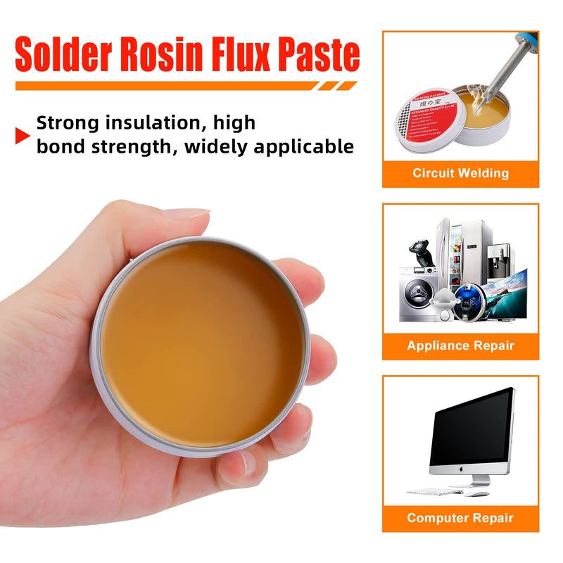 50g Lead-Free Soldering Paste with Flux, Soldering Flux for Electronics SMD PCB BGA | Gruiqrd Electric Flux Paste, No Clean Soldering Paste Grease, Ideal for Precise Soldering Work on Electronic Components 50.0 Gramm