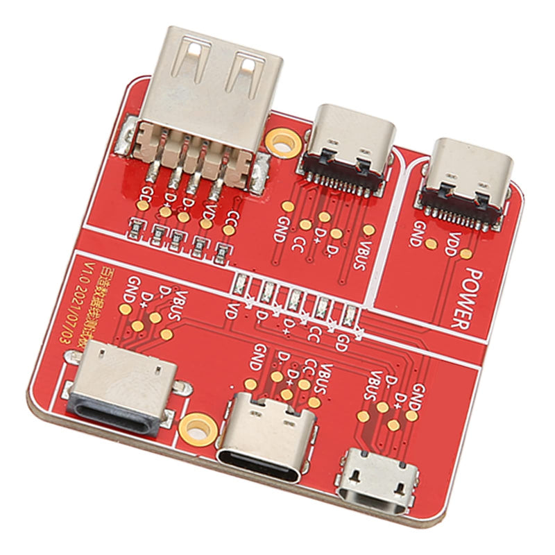 [Australia - AusPower] - USB Cable Triad Tester, Charging Test Card 3 in 1 Data Wire Test Fixture Accurate Type C Micro for Testing Research 
