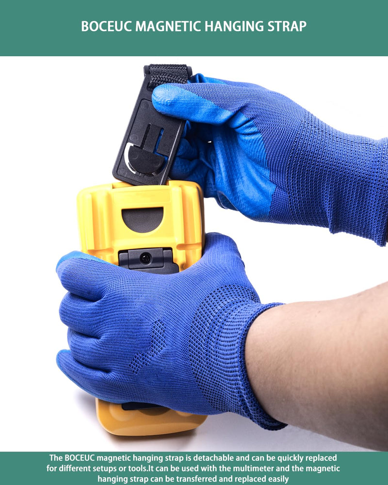 [Australia - AusPower] - Magnetic Hanging Strap for Fluke Multimeter 115, 116, 117, 175, 177, 179, 15B+, 17B+, 18B+, 87V, 287, 289 