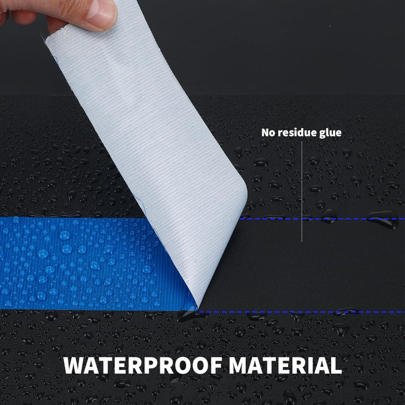 Healifty Single Sided Carpet Joining Tape Waterproof Strong Adhesive Cloth Duct Tape DIY Cloth Stage Carpet Floor Tape (Blue)