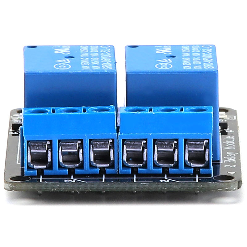 Yizhet 2pcs DC 5V 2 Channel Relay Module with Optocoupler | Relay Shield, For Raspberry Pi, Arduino, TTL Logic, PIC, DSP, AVR & ARM Projects