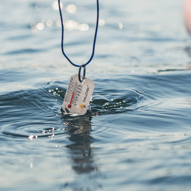 [Australia - AusPower] - Sun Company ChillChek - Waterproof Thermometer with Breakaway Lanyard | Water Proof Temperature Gauge for Swimming, Diving, Snorkeling, Fishing, or Camping | Small Portable Outdoor Thermometer 
