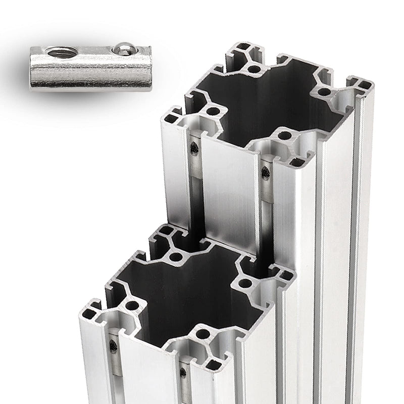 [Australia - AusPower] - 50 Pcs 2020 Series M5 Half Round Roll in Spring T Nuts, Roll in Spring Loaded T Nut for European Standard 20 Series 6mm T-Slot Aluminum Extrusion Profile 20S-M5 50Pcs 