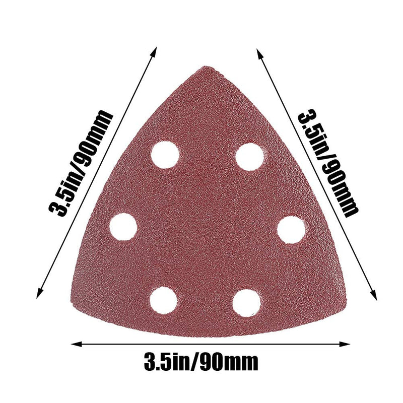 [Australia - AusPower] - 61Pcs 90mm Multi-Function Sanding Pad Triangular Sandpaper - Quick Release Blade Replacement, Case, Scraper, Blade, Sanding Pad, Sanding Paper 
