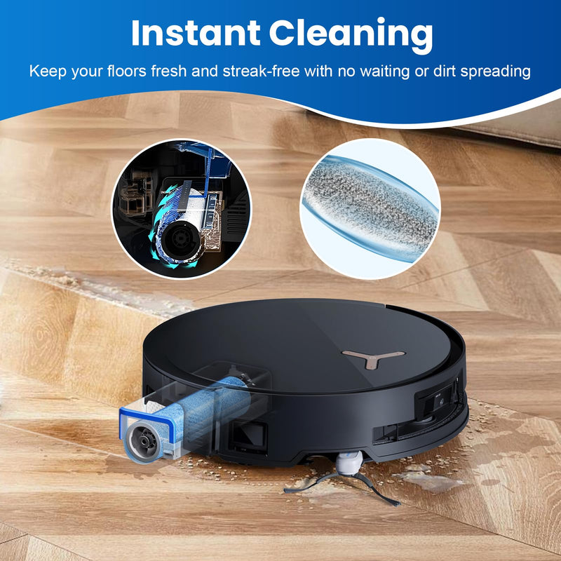 [Australia - AusPower] - 19 Pack Replacement Accessories Kit Compatible with ECOVACS DEEBOT X9 Pro Omni Robot Vacuum, 1 Main Brush, 6 Dust Bag, 4 HEPA Filter, 2 Mopping Roller, 4 Side Brush, 2 Clean Tool 