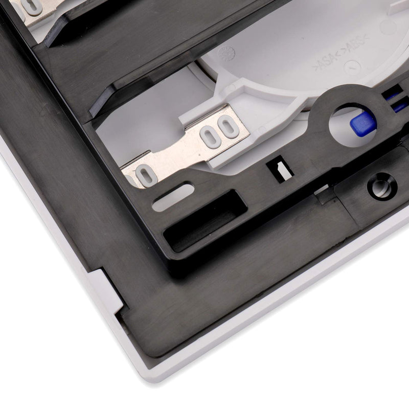 Dual-Flush Actuator Plate for Concealed Cisterns Alpine White Compatible With 115.770.11.5 Sigma01 Wall Mount Toilets Series