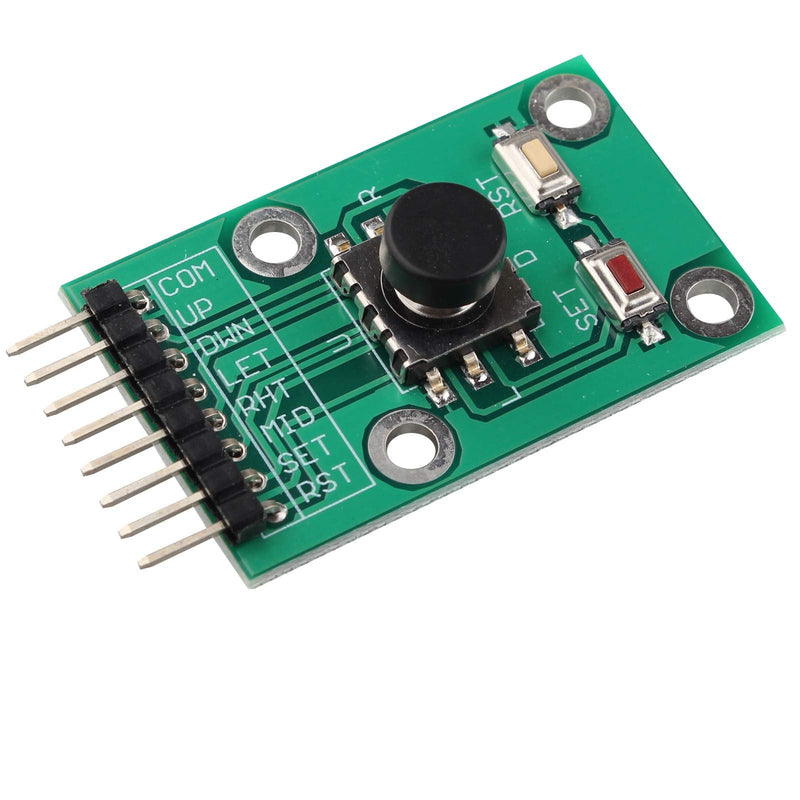 [Australia - AusPower] - HALJIA Pack of 5 Five Directions Navigation Button Module DIY Electronic PCB Board Compatible with MCU AVR Game 5D Rocker Joystick Independent Keyboard Switch Button Single Chip Arduino Module 