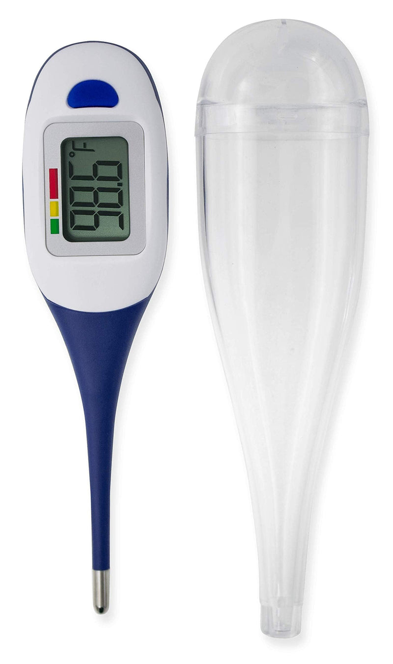 [Australia - AusPower] - Apex Large Face LCD Fast Read Digital Thermometer for Adults and Children - Instant Read Thermometer for Fever Detection with Quick 10 Second Read Time (Packaging May Vary) (Pack of 2) 