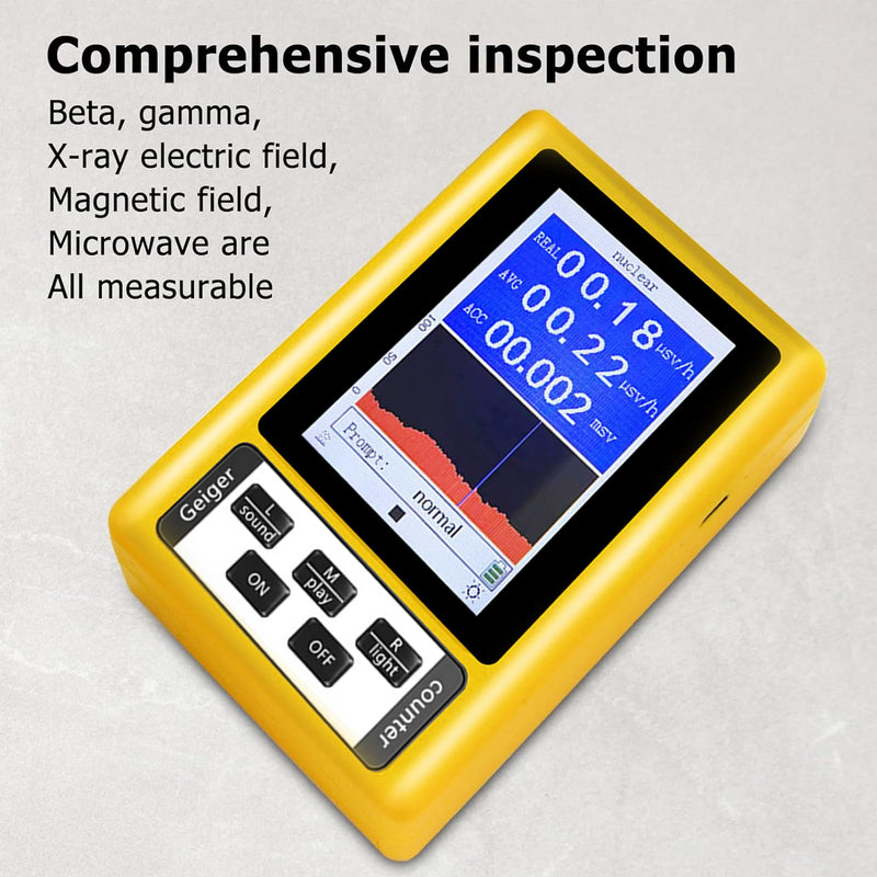 [Australia - AusPower] - Geiger Counter, Radioactivity Nuclear Radiation Detector, Handheld Nuclear Radiation Detector, Electromagnetic Radiation Detector, Fully Functional Tester for Home, Office, Outdoor 