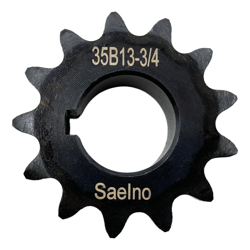 [Australia - AusPower] - #35 Roller Chain Sprocket Type B 3/4 inch Bore 13 Tooth, Hardened Antirust 1045 Steel Drive Sprockets 35B13-3/4 