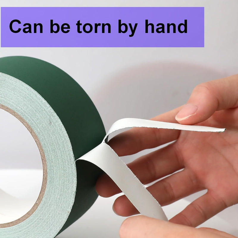 Gaffer Tape 3 Inch x 30 Yard,Gaffers Tape Green,Rubber Adhesive Leaves No Residue Waterproof,Multipurpose,Easy to Tear,Great for Concerts, Weddings or More