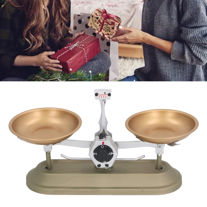 [Australia - AusPower] - Mechanical Scales Balance Tray Table Scales Double Pan Scales for Lab School Physics Lessons Various Weights Home Desktop 