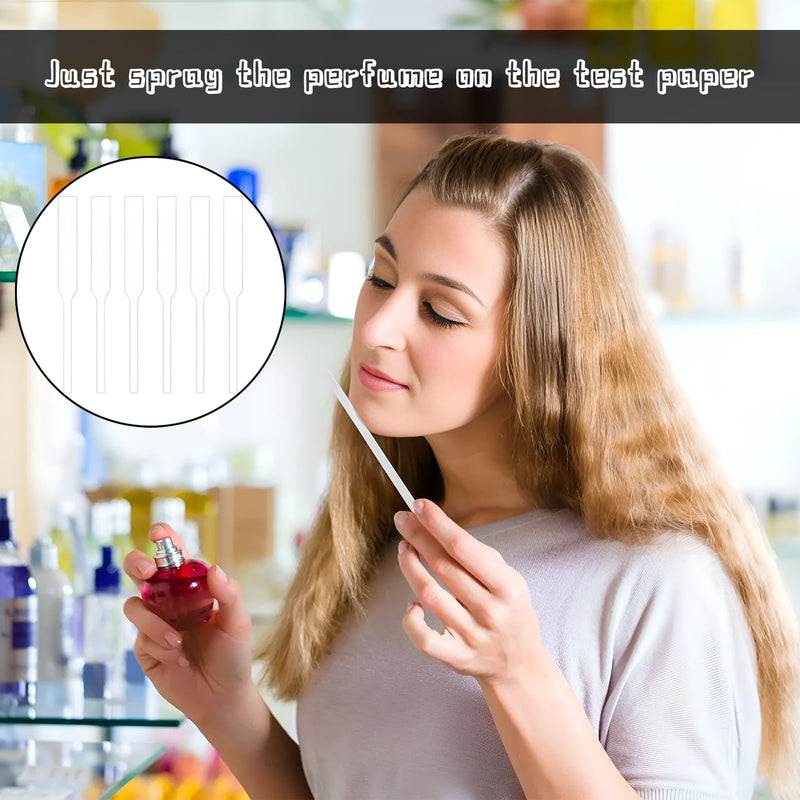[Australia - AusPower] - Pack of 400 Perfume Test Strips, Disposable Perfume Test Strips, Fragrance Strips, Perfume Test Strips, Perfume for Testing Essential Oils, Perfumes, Aromatherapy (White, 13 cm) 