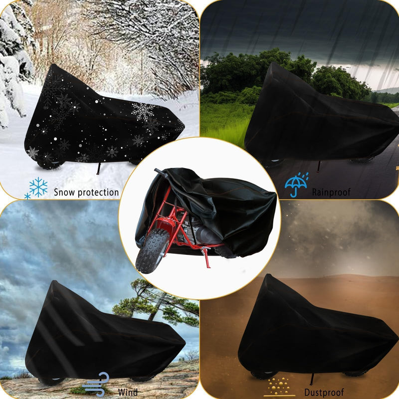 Chikia Mini Bike Cover Outdoor,Minibike Cover Waterproof,Compatible with Coleman CT200U CT200U-EX BT200X RT200 B200R B200RSV Massimo Baja Trail Master Accessories,Protection,Dustproof
