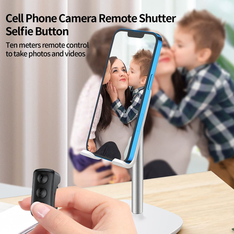 [Australia - AusPower] - TikTok Scrolling Ring Remote Control Kindle App Page Turner Bluetooth Camera Video Recording Remote TIK Tok Scrolling Ring for iPhone, iPad, iOS, Android (D01, Black) D01 