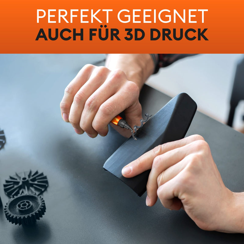 Deburrer [incl. 11 blades] for plastic (also 3D printing), metal, stainless steel - hand deburrer Includes 11 blades